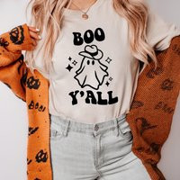 Boo Y'all Shirt, Yall, Halloween Fall Cute Women's Autumn, Fall | Etsy (US)