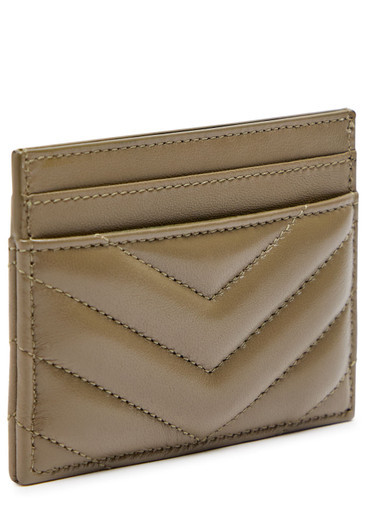 Cassandre logo quilted leather card holder | Harvey Nichols