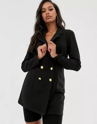 ASOS DESIGN double breasted blazer with military buttons | ASOS UK
