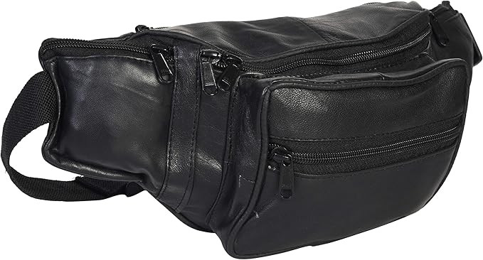 Leatherboss Genuine Leather Fanny Travel Outdoor hiking Cell phone holder pouch Wallet purse for ... | Amazon (US)