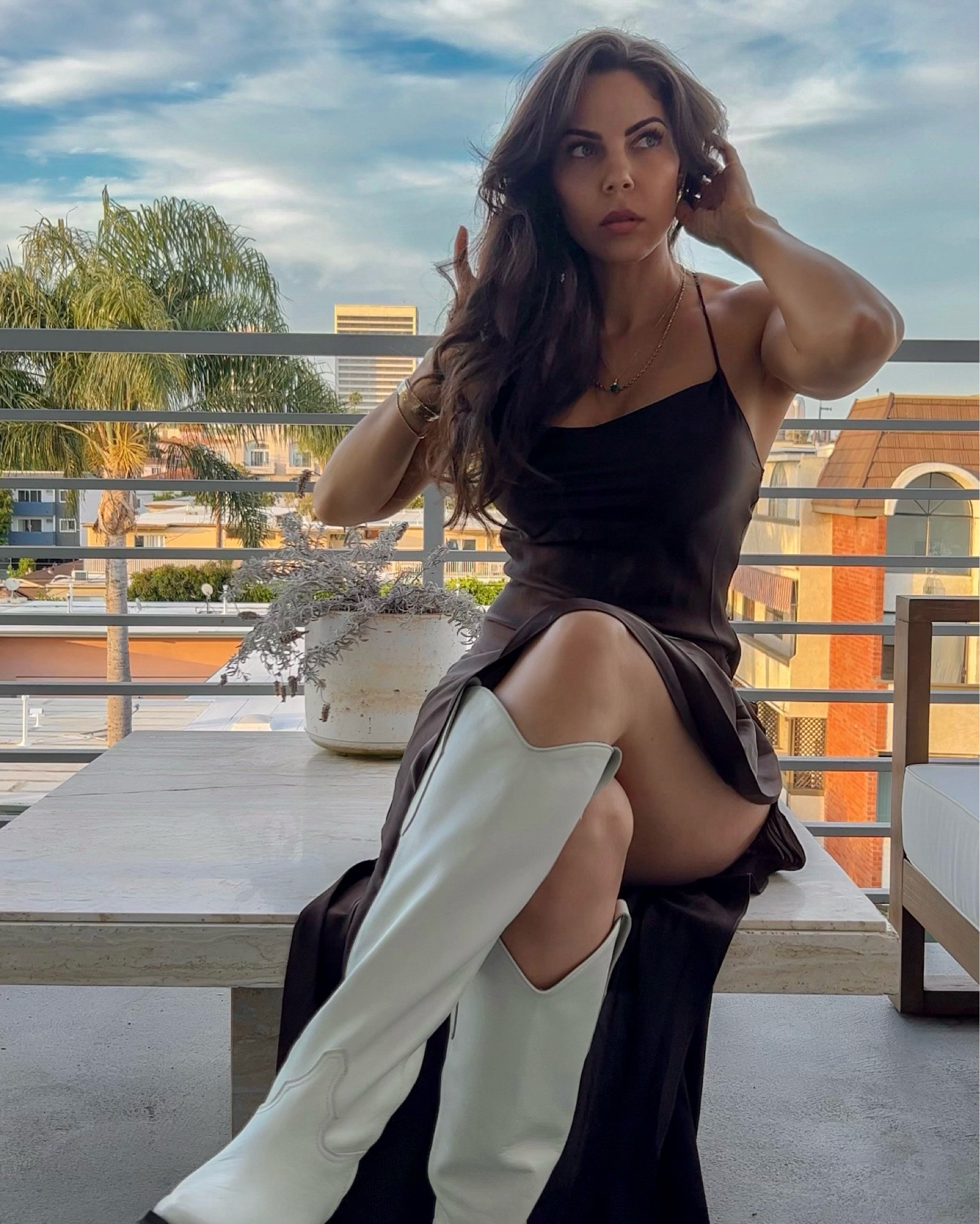 Slip dress and cowboy boots for fall and winter 

#LTKGiftGuide #LTKshoecrush #LTKstyletip