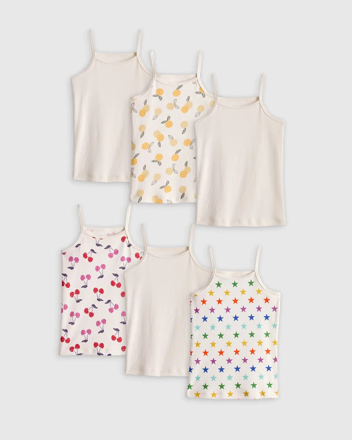 100% Organic Cotton Cami 6-Pack  in White Multi Pack | Quince