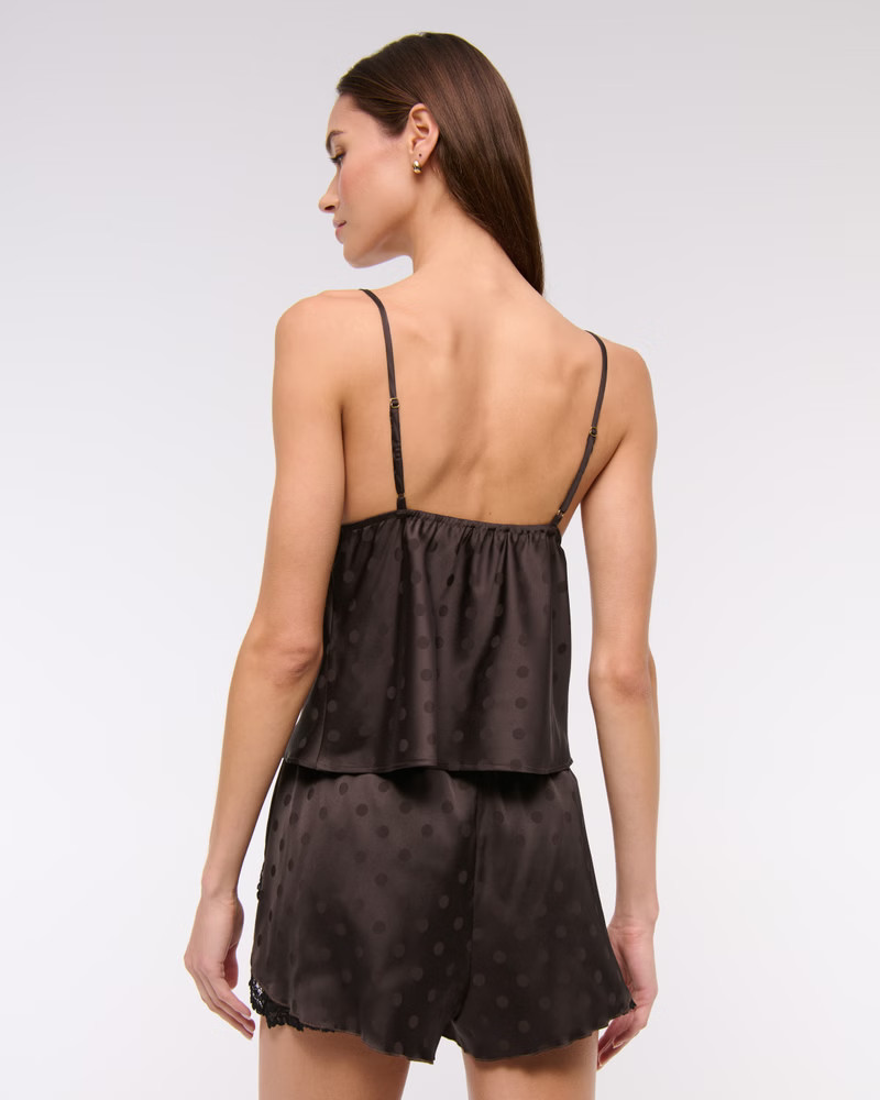 Women's Jacquard Lace and Satin Sleep Short | Women's Sleepwear & Loungewear | Abercrombie.com | Abercrombie & Fitch (US)