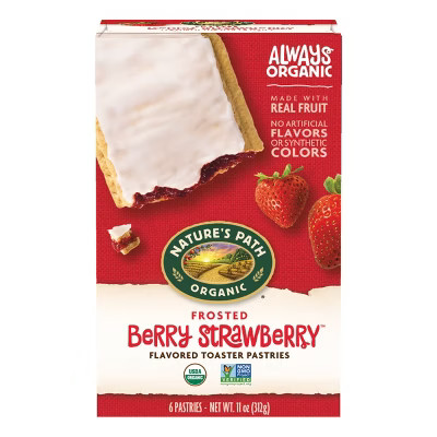 Nature's Path Organic Toaster Pastries Frosted Berry Strawberry - 6ct | Target