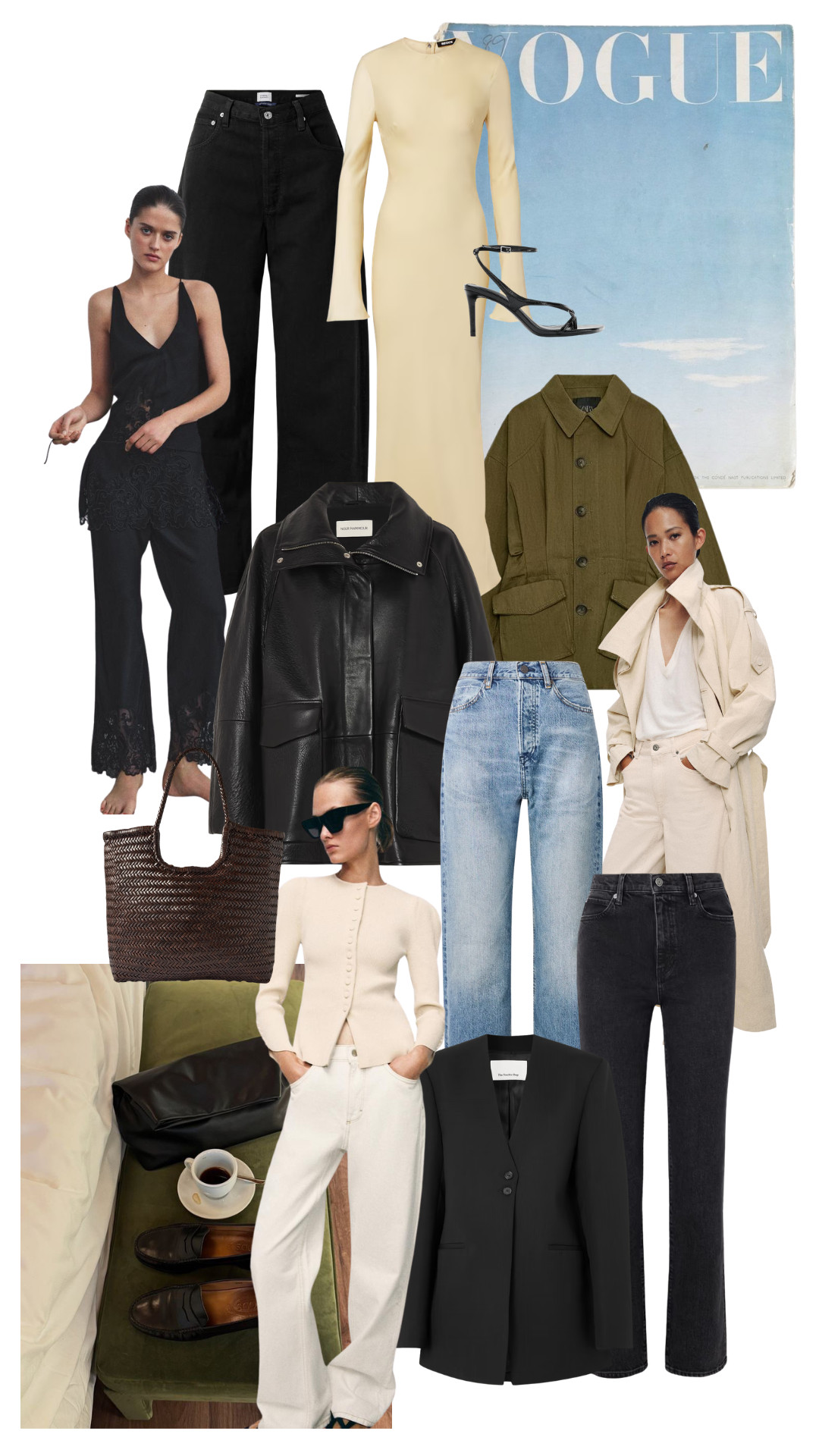 This Week's Must-Haves | Cream Trench Coat | Straight Leg Jeans | Khaki Jacket | Cinched Cardigan | Silk Dress
 

 #LTKuk #LTKspring #LTKeurope