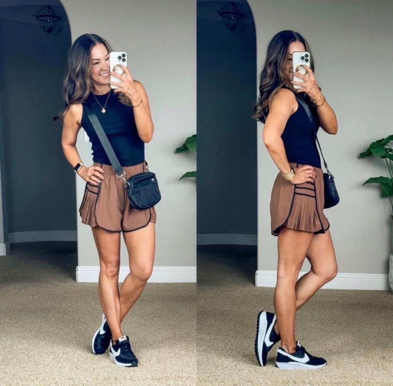 This outfit is proof that sporty basics can still look put together. The fitted tank, flowy shorts, and sneakers make the perfect summer combo for running errands, travel days, or a casual weekend out. I love pieces that are comfortable enough for all day but still feel styled.

Summer athleisure, casual summer outfit, athletic tank top, comfortable shorts, everyday outfit, travel outfit, sporty style, weekend outfit, casual sneakers, petite friendly fashion, EverydayHolly

#LTKActive #LTKPetite #LTKootd