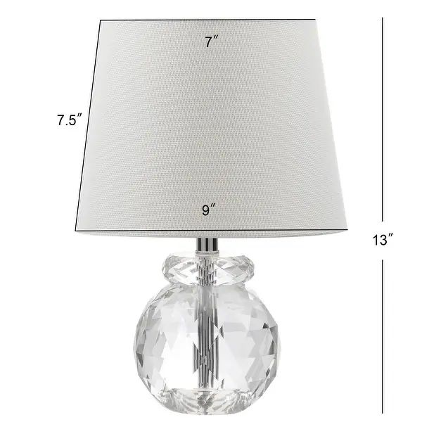 SAFAVIEH Lighting 13-inch Eunice Crystal Table Lamp - 9"x9"x13"Brand: SafaviehShare with a friend... | Bed Bath & Beyond