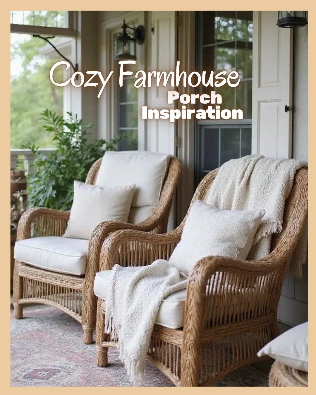 Bring cozy farmhouse charm to your outdoor space 🤍✨ This front porch setup is all about simple, timeless style with a warm and inviting feel. Perfect for morning coffee moments, slow evenings, and creating a welcoming entrance to your home.

If you love farmhouse decor and neutral aesthetics, this look is an easy way to elevate your porch without overcomplicating your space 🌿 Minimal, cozy, and effortlessly beautiful.

Shop this look and recreate the vibe in your own home 🤍🪴 #LTKHome #LTKStyle #LTKFinds

#LTKU #LTKHome #LTKmomlife