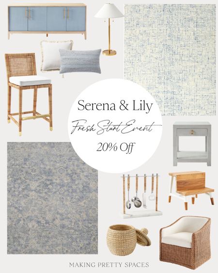 Shop the Serena & Lily Fresh Start Event! 20% off!
Serena & Lily, sale, home, rugs, furniture, chair, throw pillow, bar accessories, stool, lamp

#LTKhome #LTKsalealert #LTKstyletip