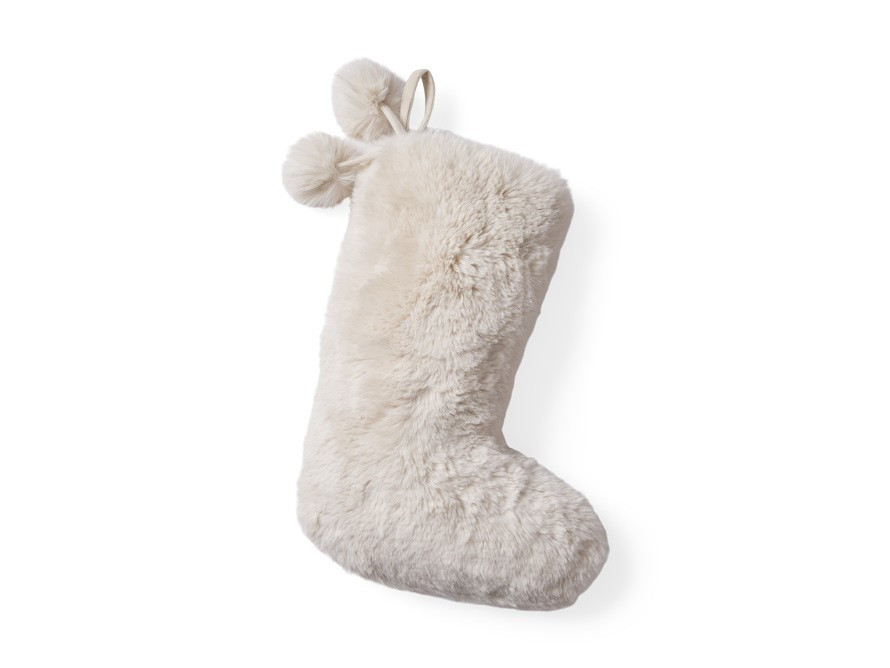 Faux Fur Rabbit Stocking | Arhaus