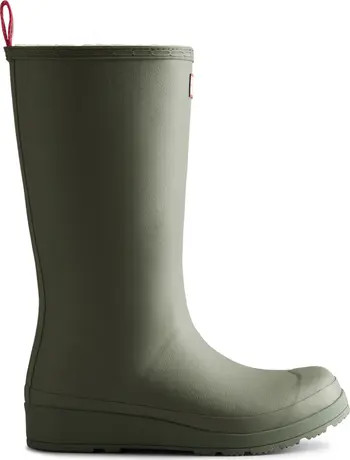 Hunter Play Short Faux Shearling Lined Waterproof Rain Boot | Nordstrom | Nordstrom