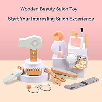 LOKUO Wooden Beauty Salon Toys | Amazon (US)