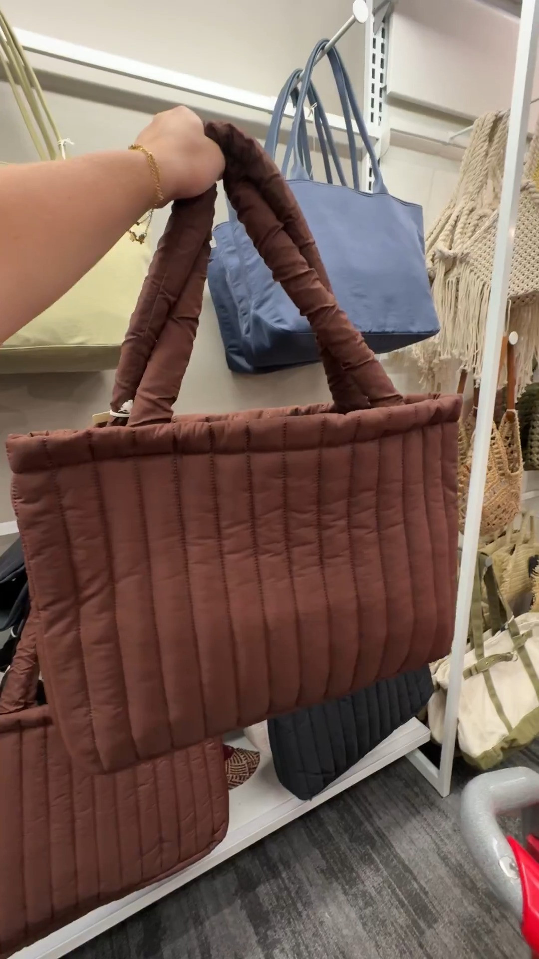 Absolutely obsessed with this quilted tote from Target!  

 #LTKdayinmylife #LTKgrwm #LTKootd