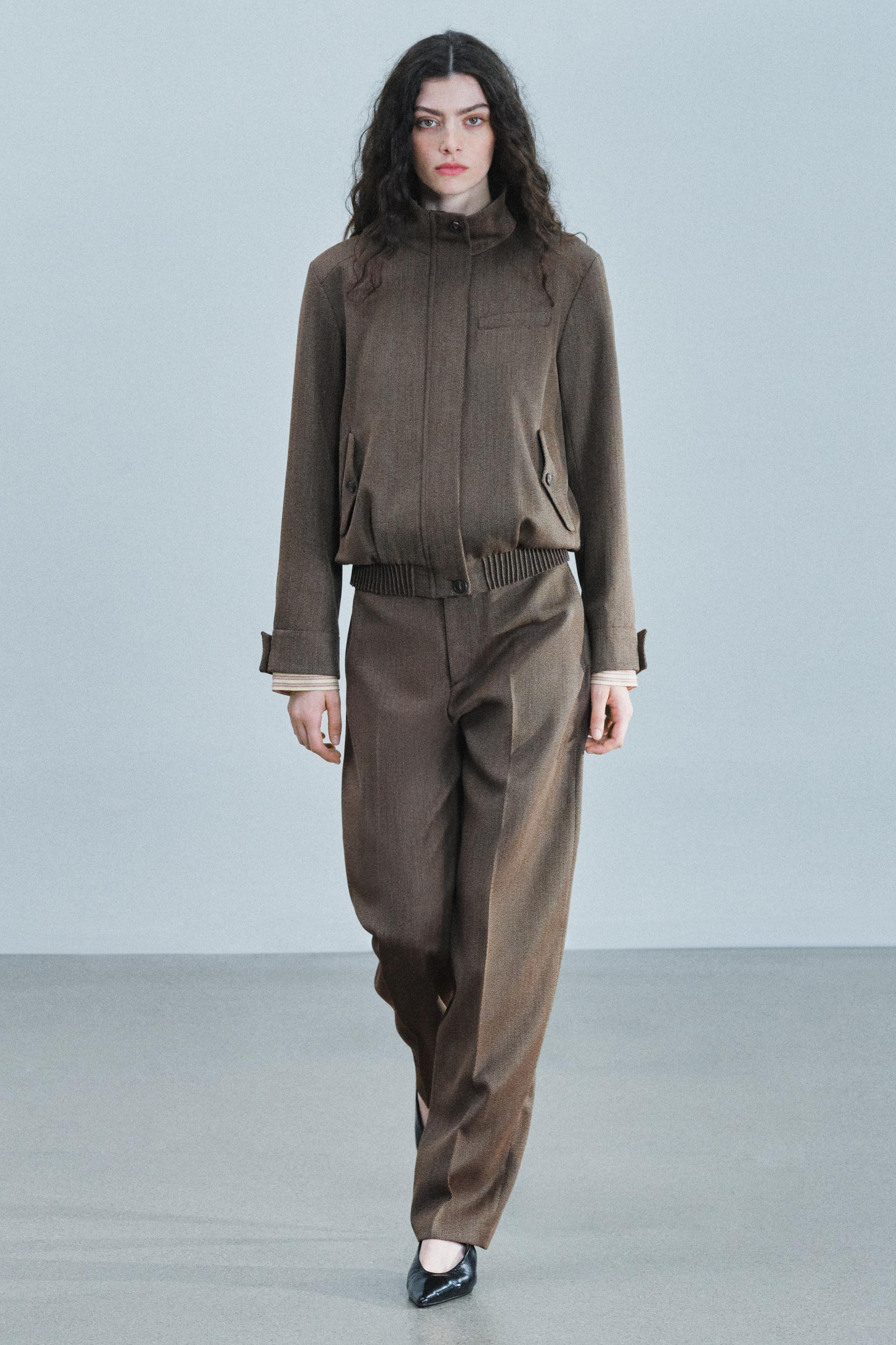 ZW COLLECTION WOOL BLEND BALLOON TROUSERS | Zara DE