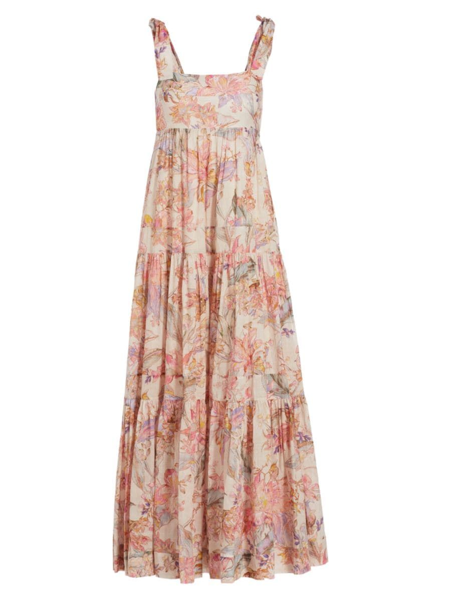 Cira Floral Cotton Midi-Dress | Saks Fifth Avenue (CA)
