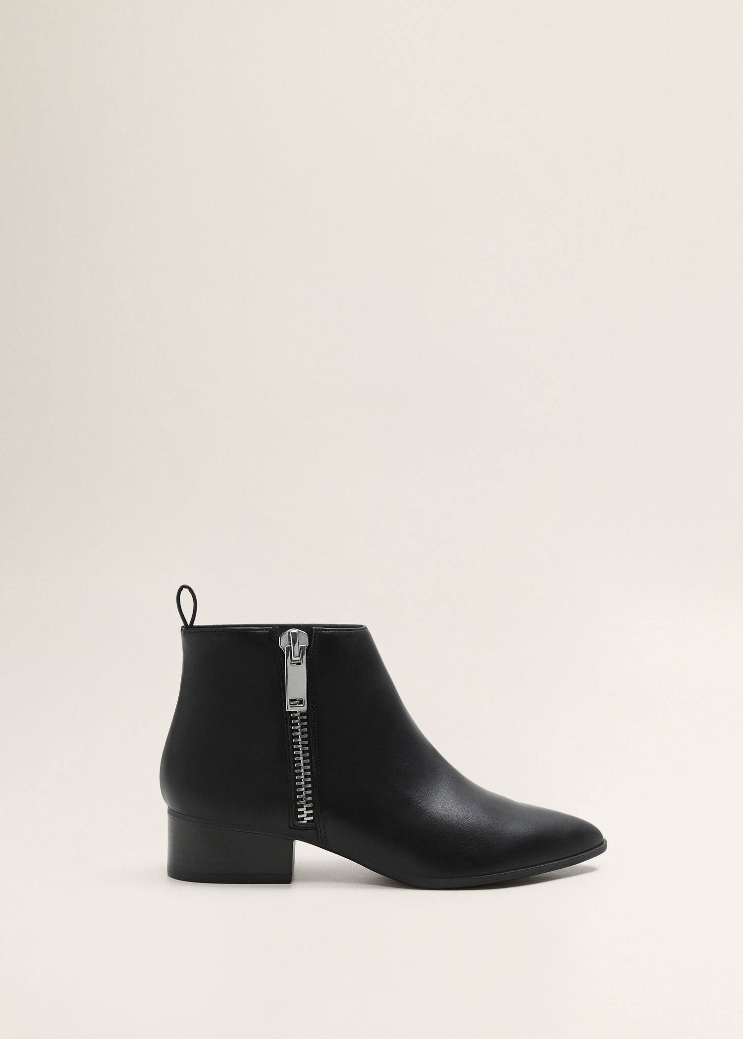 Zipped detail ankle boots | MANGO (US)
