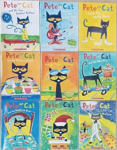 Pete the Cat 9-Book Set – Includes White Shoes, Four Groovy Buttons, Rocking in My School Shoes... | Amazon (US)