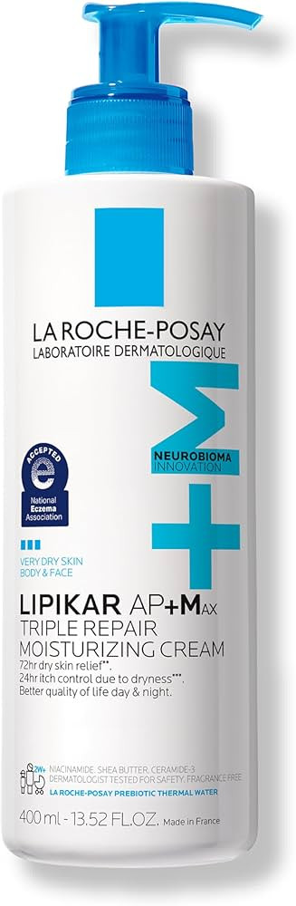 La Roche-Posay Lipikar AP+MAX Triple Repair Moisturizing Body Cream | Face & Body Lotion for Dry ... | Amazon (US)