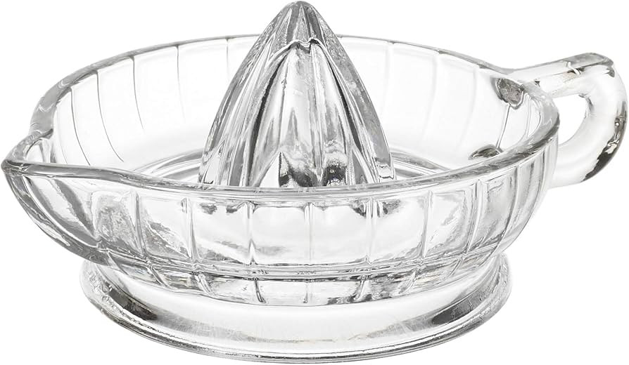 HIC Citrus Juicer Reamer with Handle and Pour Spout, Heavyweight Glass | Amazon (US)