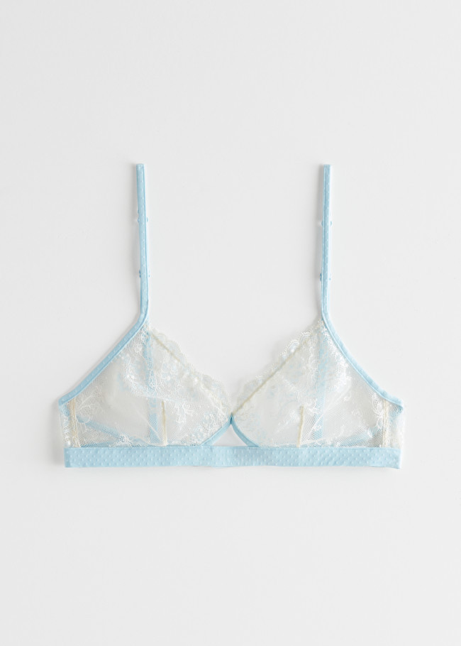 Floral Lace Dotted Soft Bra | & Other Stories (EU + UK)