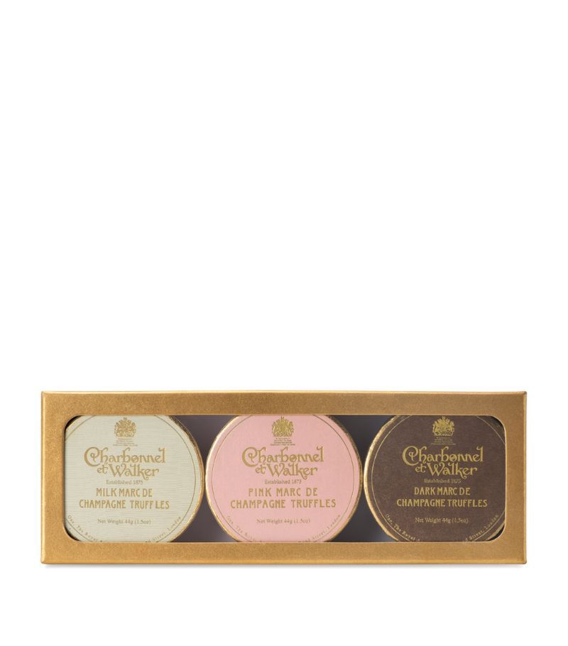 Charbonnel et Walker Milk, Pink and Dark Chocolate Truffle Gift Set (132g) | Harrods