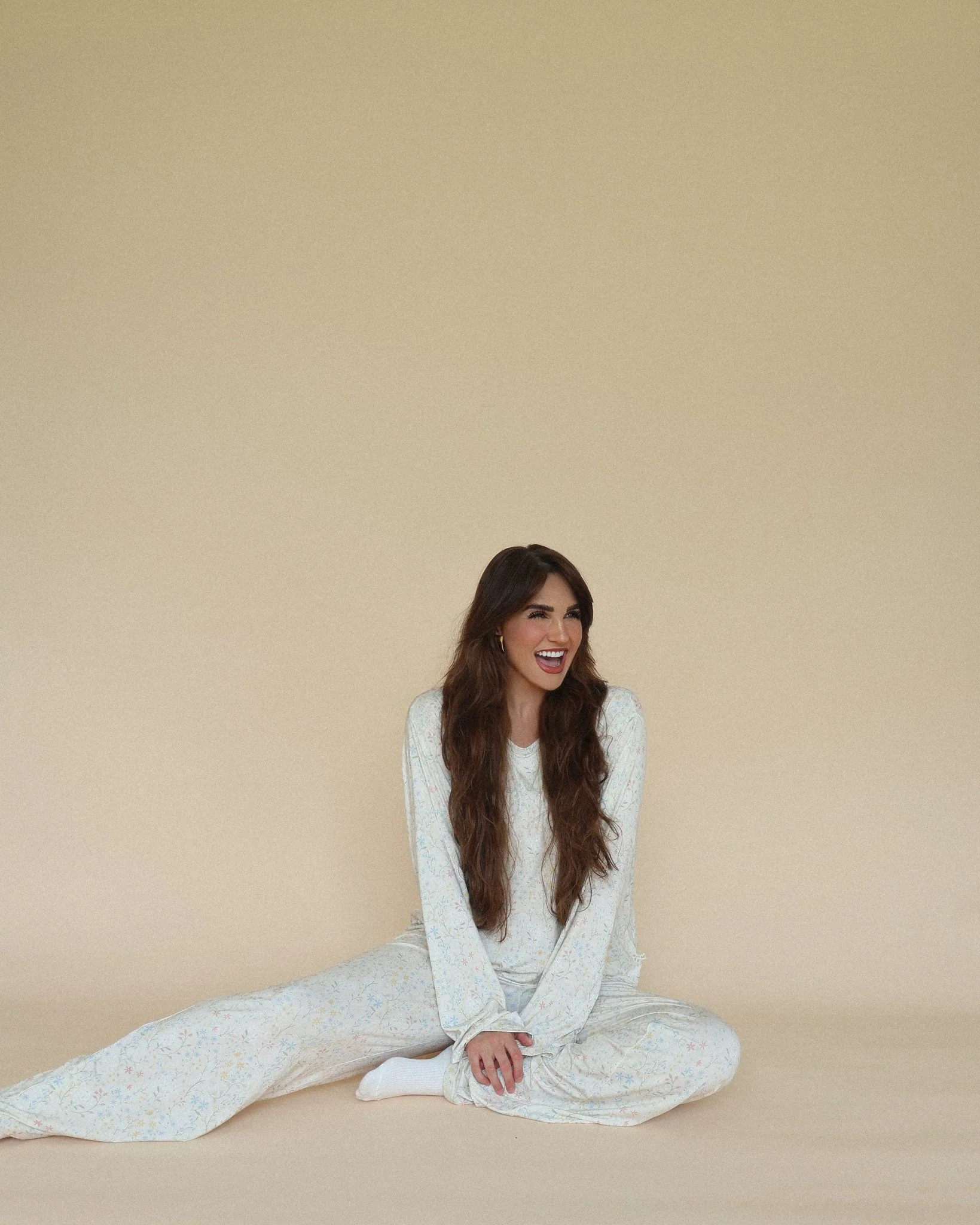 Adult Comfy Pajama - Lennon Florals AG x Kennedy Stidham | Atlas Grey