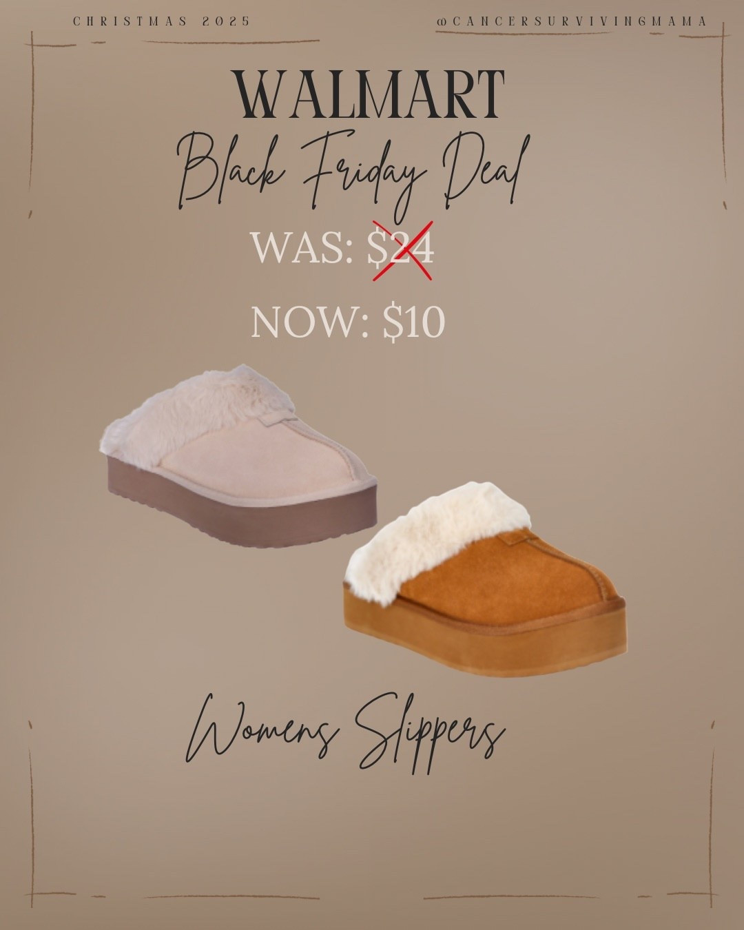 these slippers are on major sale, down to $10! I have these and they’re an amazing look for less ✨ 

women’s slippers | look for less | affordable finds | black friday | black friday sales | walmart | walmart clearance | under $10 | women’s platform slippers | christmas gift ideas | gifts for her | christmas gifts for her 

#LTKSaleAlert #LTKGiftGuide #LTKCyberWeek