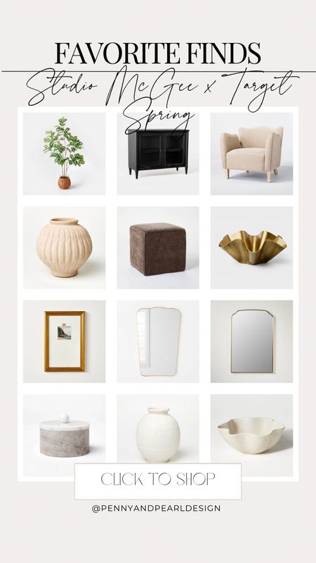 Part one of our favorite pieces from the Spring launch of Studio McGee x Target! We love this collection for its bright and airy feel with brass and moody accent pieces, but best of all— the price points! Even the furniture is all under $400 so it’s attainable to swap out a few pieces to freshen your home decor for Spring 🌷

Shop our favorite finds and follow @pennyandpearldesign for more interior design and home style✨



#LTKMostLoved #LTKhome #LTKSeasonal