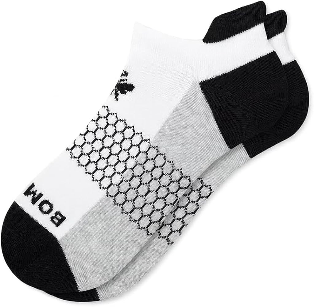BOMBAS Men's Charcoal Black and White Modern Ankle Socks | Amazon (US)