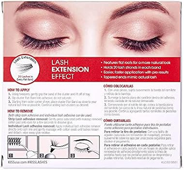 KISS Lash Couture Faux Lash Extensions Set, Lash Clusters, 20 Lash Strands Each, Varied Lengths, ... | Amazon (US)