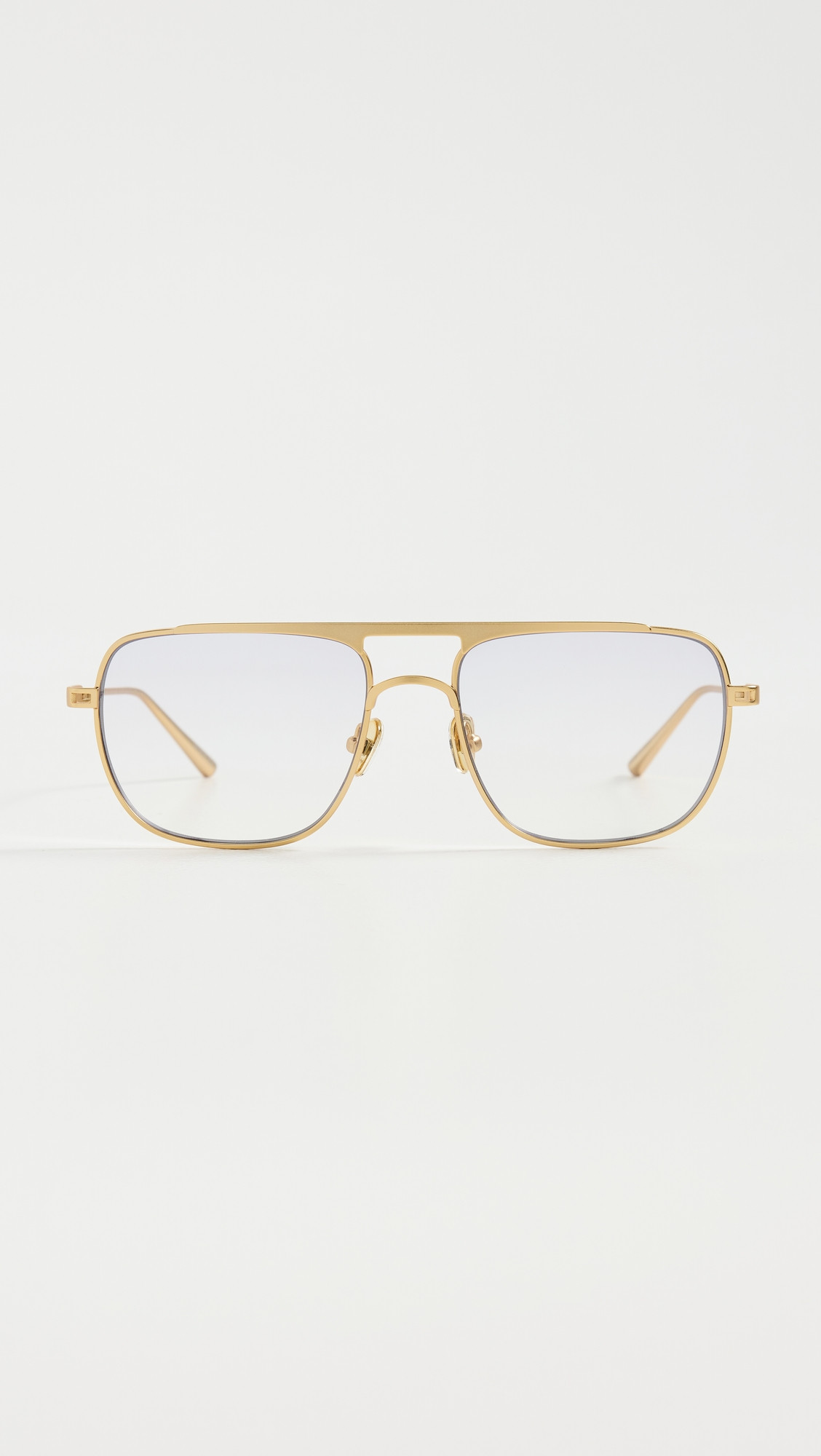 Elisa Johnson Jane Metal Sunglasses Gold One Size | Shopbop