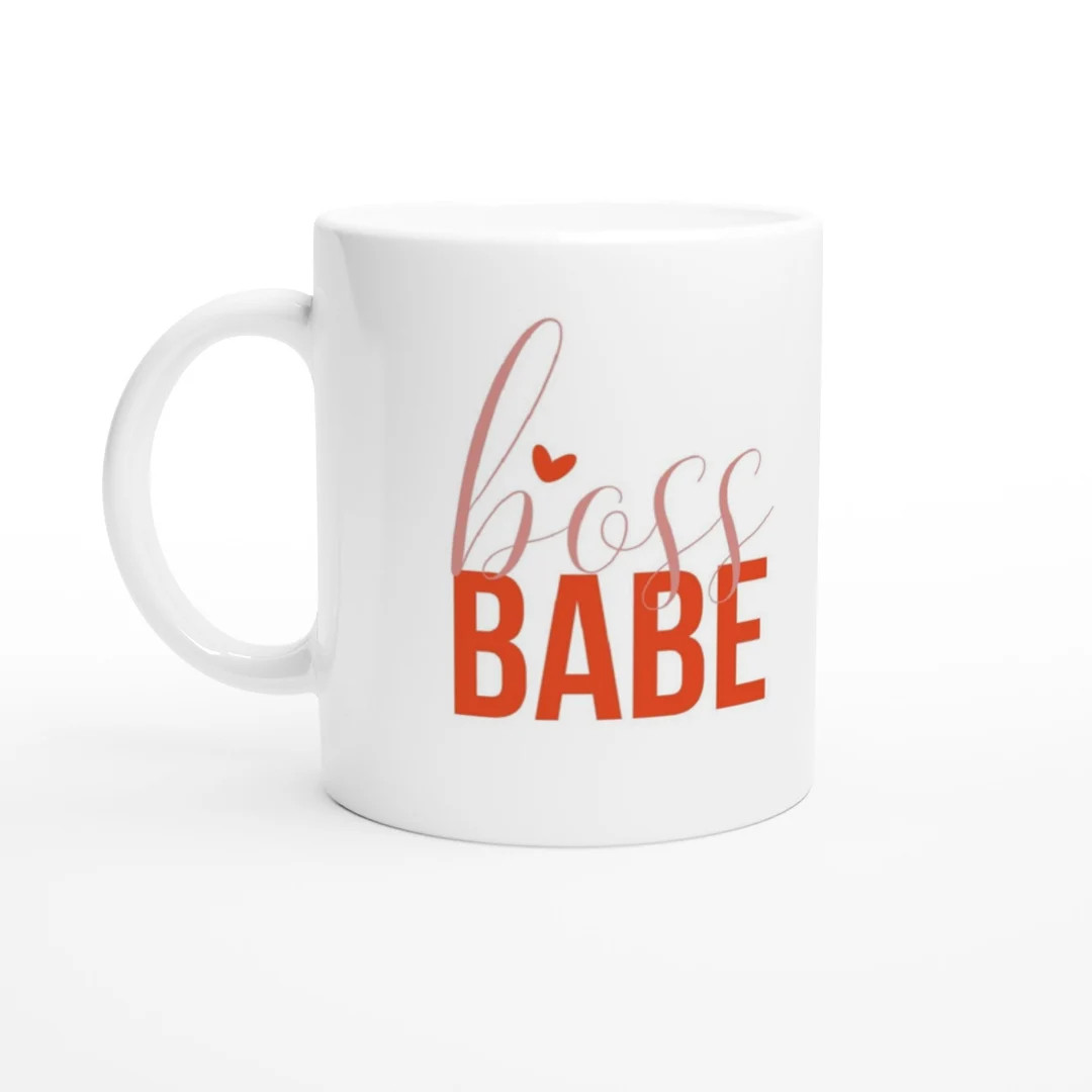 Boss Babe Mug, Boss Mug, Coffee Mugs, Co-worker Boss Gift, White 11oz Ceramic Mug - Etsy | Etsy (US)