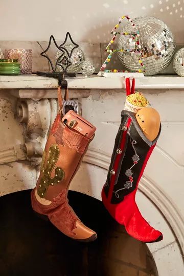 Cowboy Boot Holiday Stocking | Urban Outfitters (US and RoW)