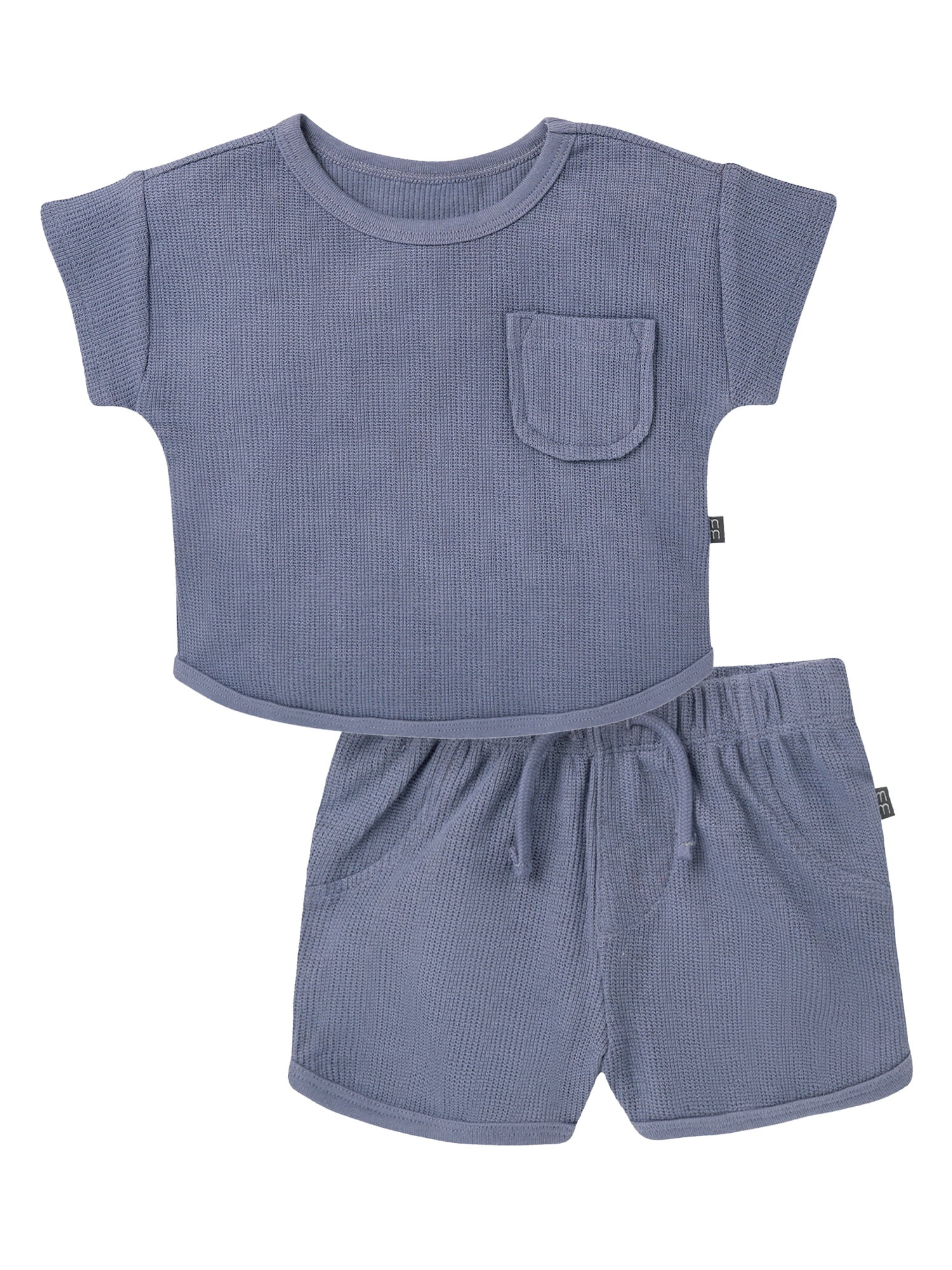 Modern Moments by Gerber Baby Boy Binding Shirt and Short Outfit Set, 2-Piece, Sizes 0/3 Months -... | Walmart (US)