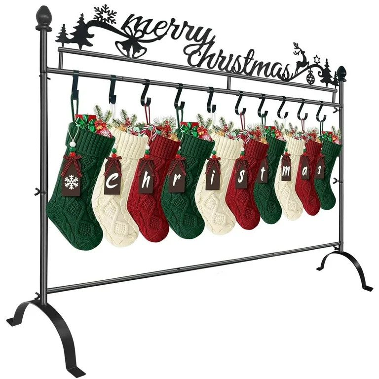 AYAMAYA 36" Christmas Stocking Holder Stand for Floor, Heavy Duty Metal Free Standing Stocking Ra... | Walmart (US)
