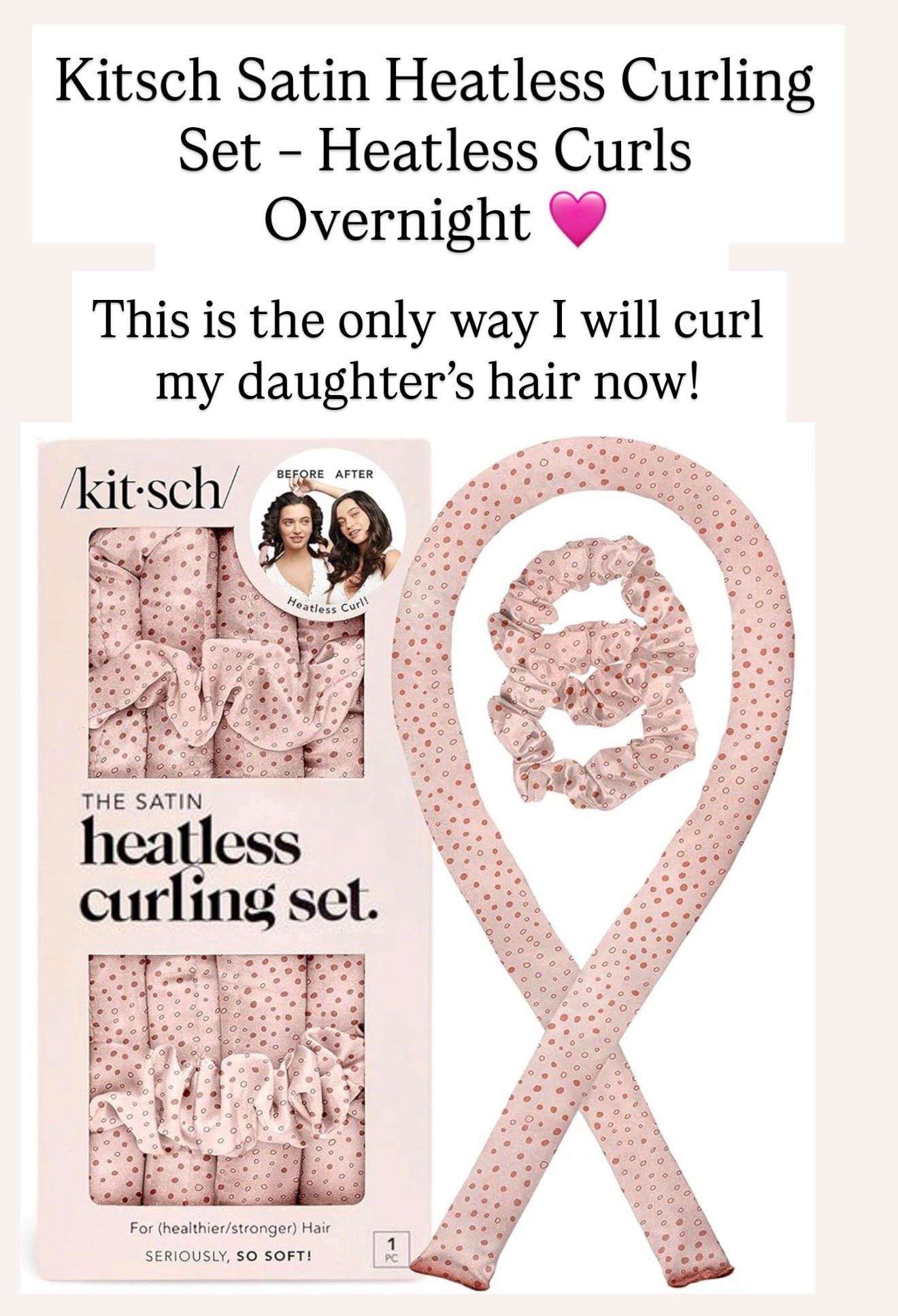 Kitsch heatless curling set 🩷💜❤️

#LTKBeauty