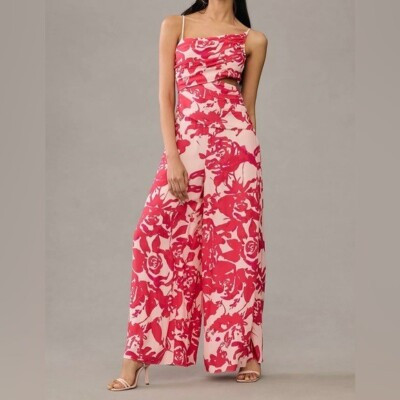 PLENTY BY TRACY REESE Draped Jumpsuit NWT Size Small $248 Adjustable Straps | eBay US