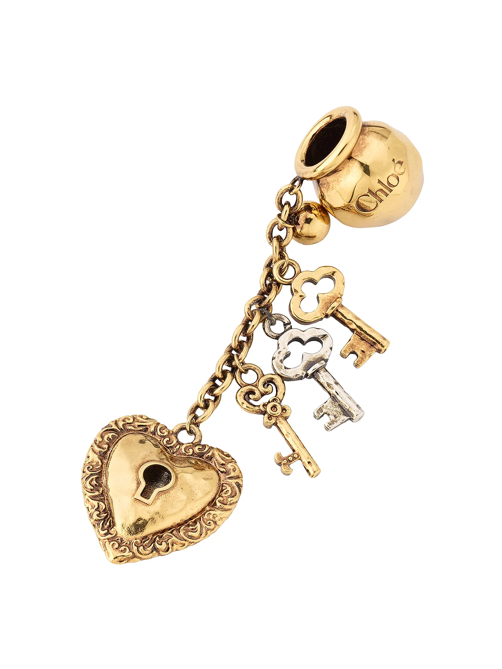 Goldtone Key & Lock Bag Charm | Saks Fifth Avenue