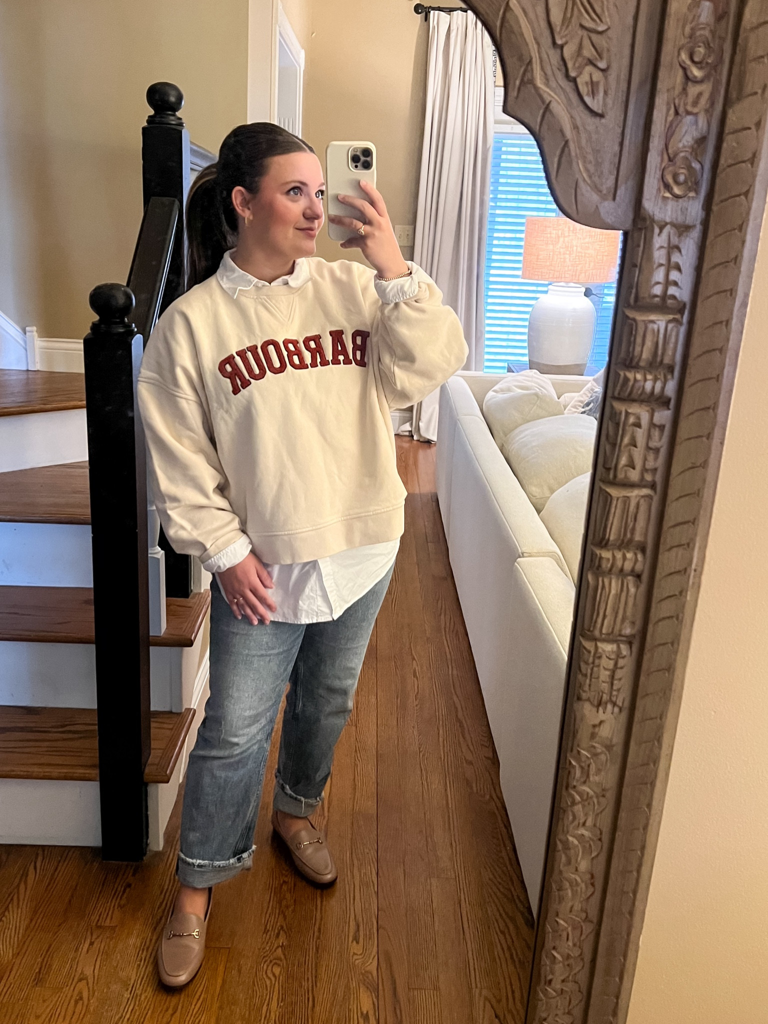 My go to rainy day outfit! This exact color way sweatshirt came straight from their website, but I linked the grey one too! Perfect gift! 

#LTKSeasonal #LTKGiftGuide #LTKStyleTip