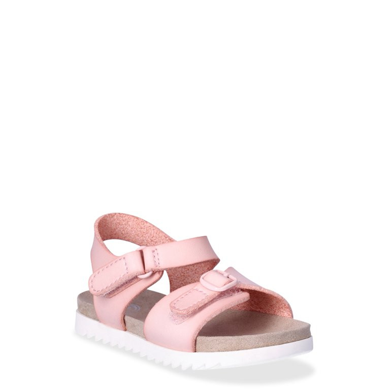 Wonder Nation Baby Girls Buckle Sandals, Sizes 2-6 - Walmart.com | Walmart (US)