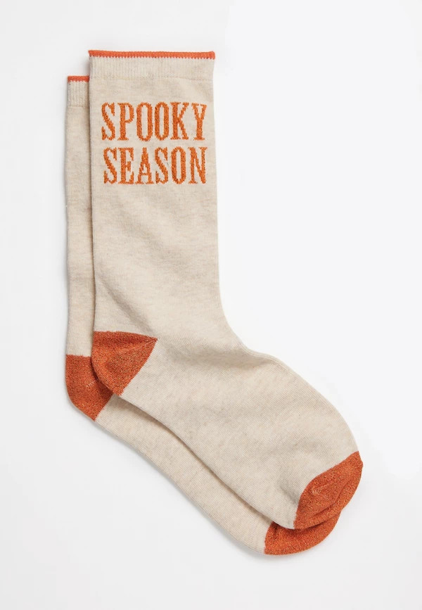 Shimmer Spooky Season Crew Socks | Maurices