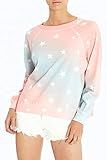 Wildfox Women's Sommers Pullover Sweatshirt, Star Multicolored, Small | Amazon (US)
