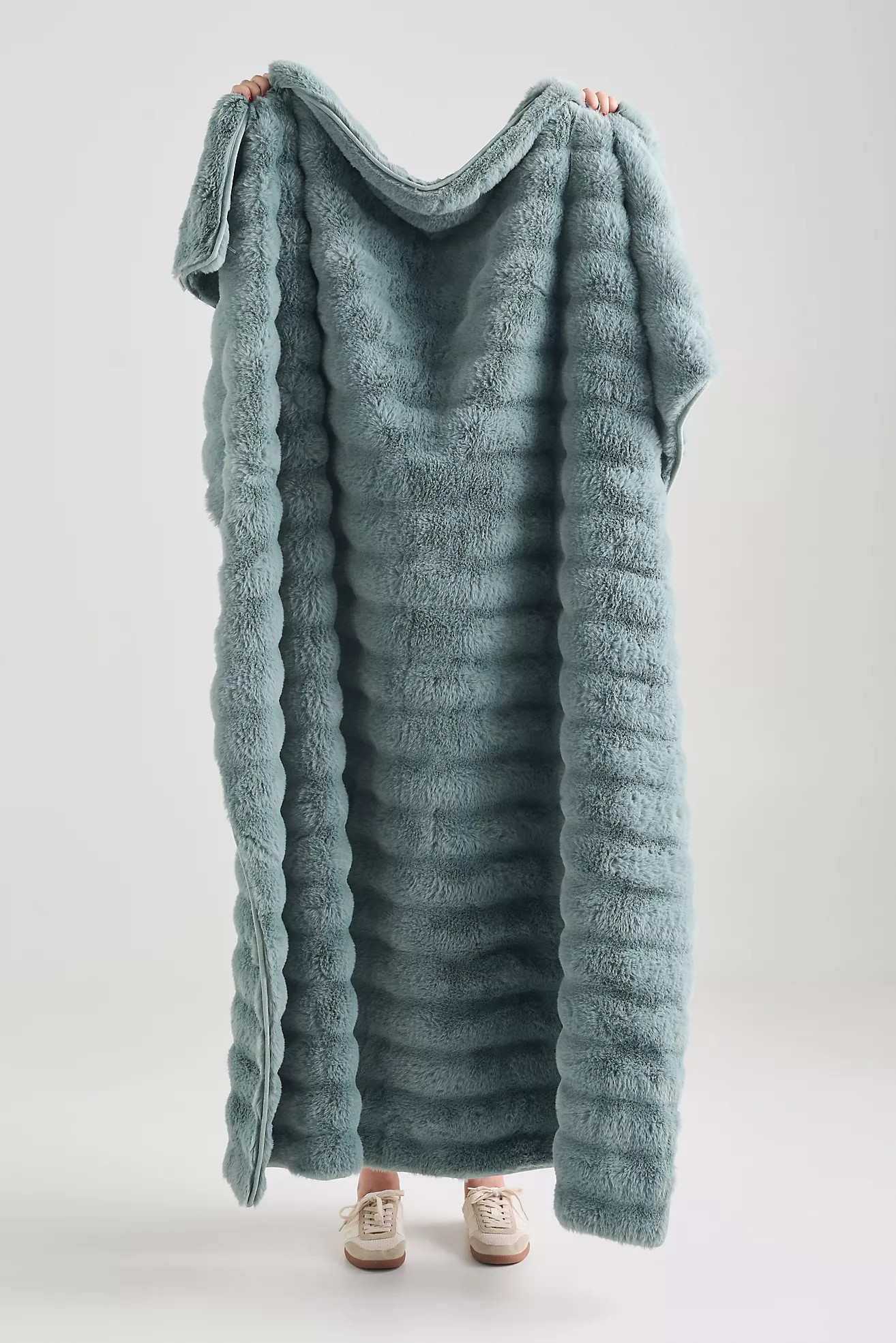 Selena Double-Sided Faux-Fur Throw Blanket | Anthropologie (US)