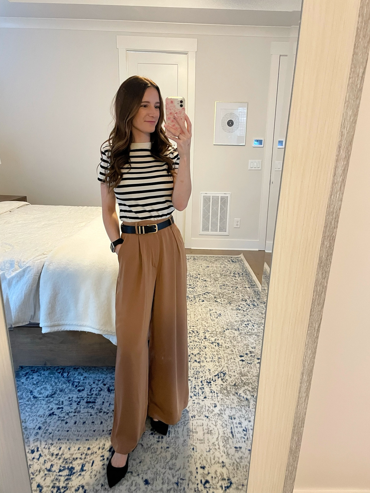 Obsessed with these pants! I’m 5’3” and order the standard length but size down 1 size! 

#LTKWorkwear #LTKFindsUnder50