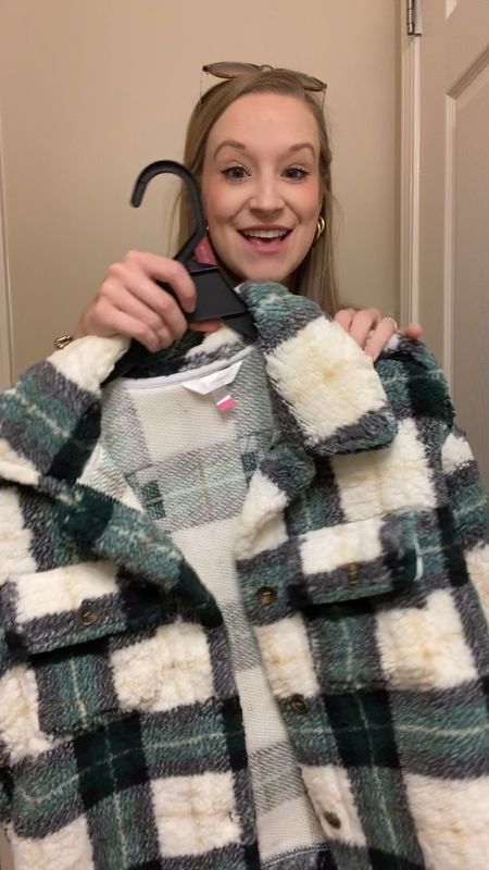 The cutest and comfiest shacket from Walmart! This green plaid shacket is perfect for the holiday season!! No Boundaries shacket only $15 at Walmart!! 

#LTKGiftGuide #LTKSeasonal #LTKHoliday