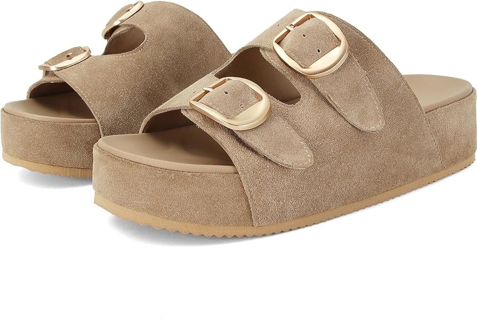 MICIFA Platform Sandals for Women Espadrille Wedges Summer Beach Sandals Comfortable Cute Woven S... | Amazon (US)