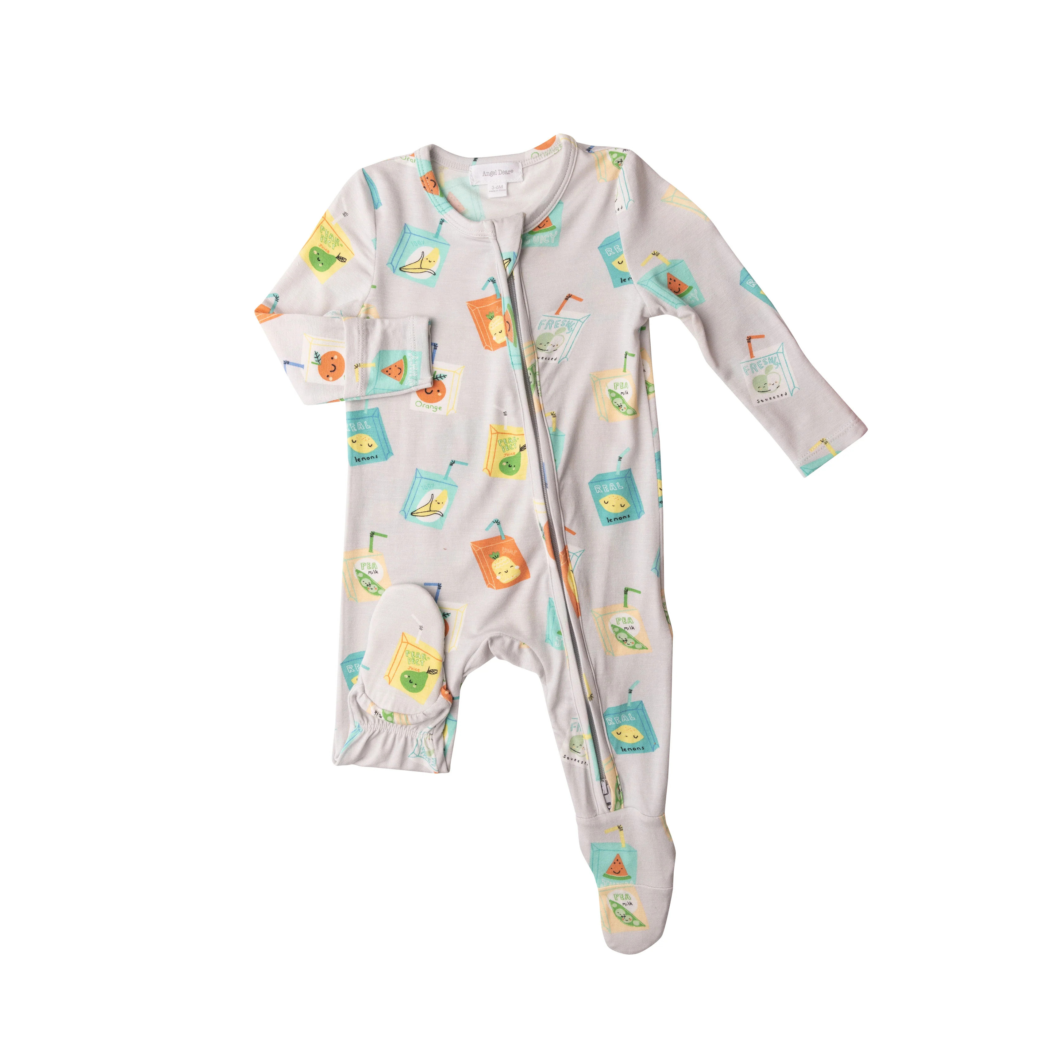 Zip Footie, Juice Box | SpearmintLOVE