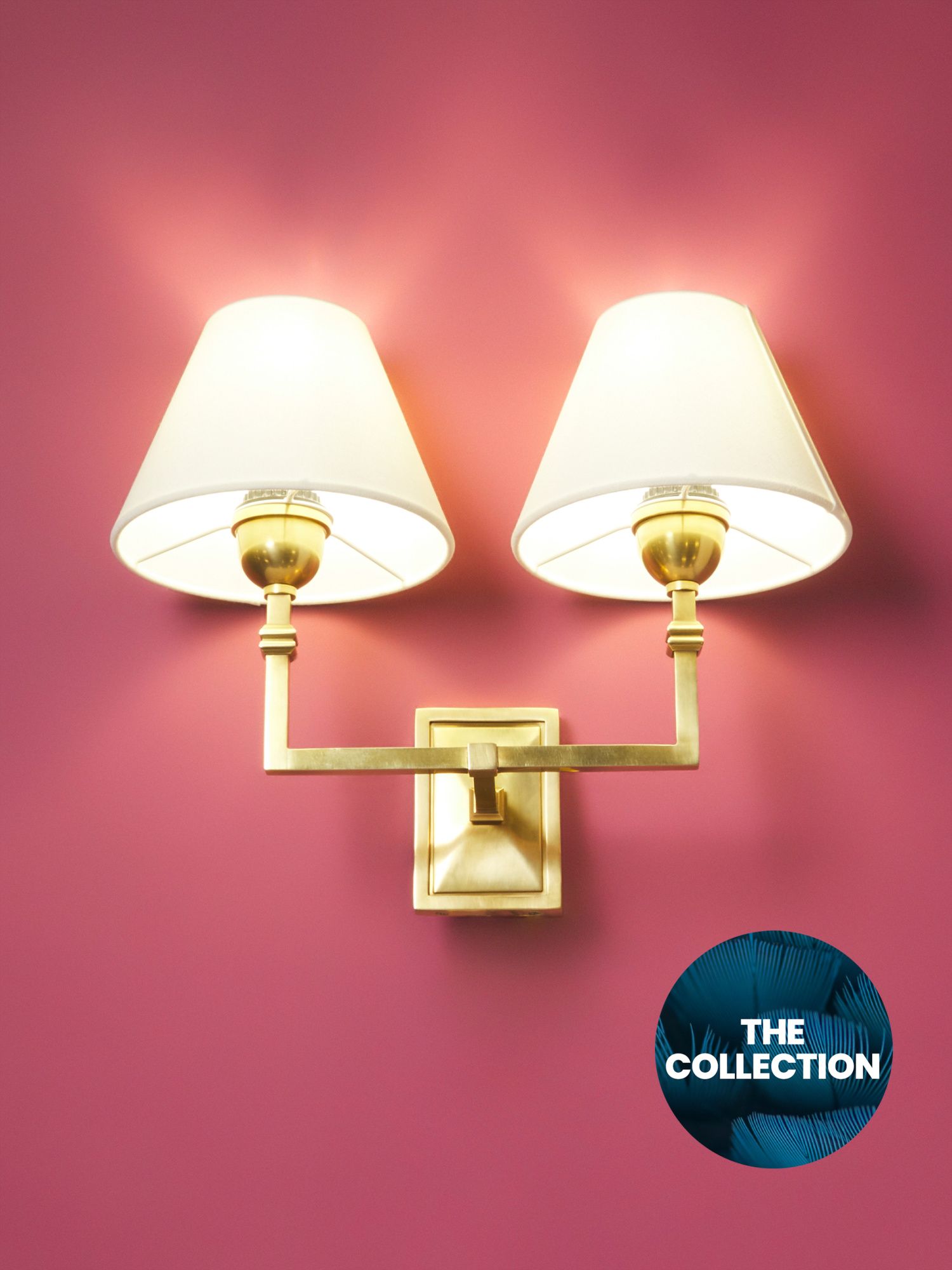 13in Jane Double Sconce With Linen Shade | Light Fixtures | HomeGoods | HomeGoods