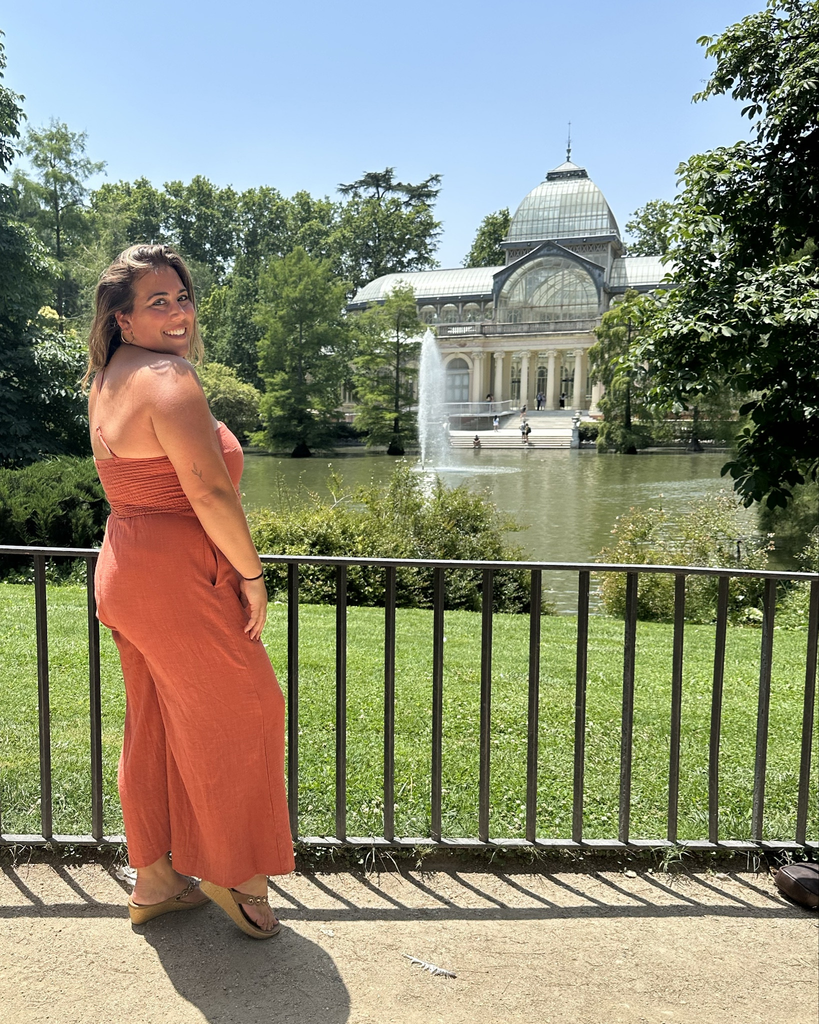 ✨ The Royal Gardens ✨

I spent hours wandering the gardens nestled in the heart of Madrid. These trusty sandals were comfortable for all of the walking I did on a tour of the Prado before meandering to the gardens. 

I had paella and wine on one side of the park and visited the Crystal Palace on the other.

You could easily spend an entire day discovering all of the hidden treasures throughout the park.

For this tour day, I worse this one-shouldered rusty jumpsuit which was breathable for walking in the Spanish Summer and also stylish for taking my touristy photos 🥰

What I love about this piece:
✨ true to size
✨ comfortable fit
✨ POCKETS


#LTKFindsUnder50 #LTKMidsize #LTKTravel