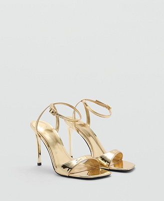 Mango Women's Strappy Heeled Sandals - Macy's | Macy's